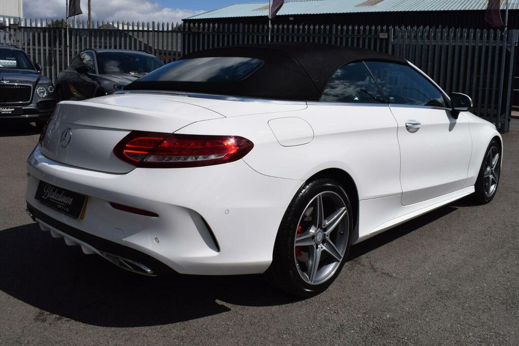 Mercedes-Benz C Class Convertible 2.1 C220d Amg Line Cabriolet G-tronic KP17EBO White #6