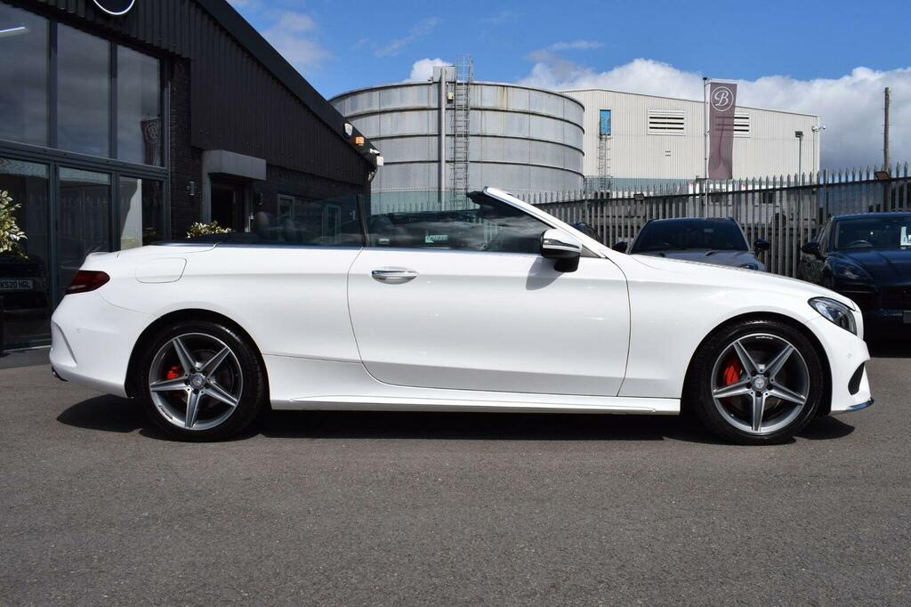 Mercedes-Benz C Class Convertible 2.1 C220d Amg Line Cabriolet G-tronic KP17EBO White #5