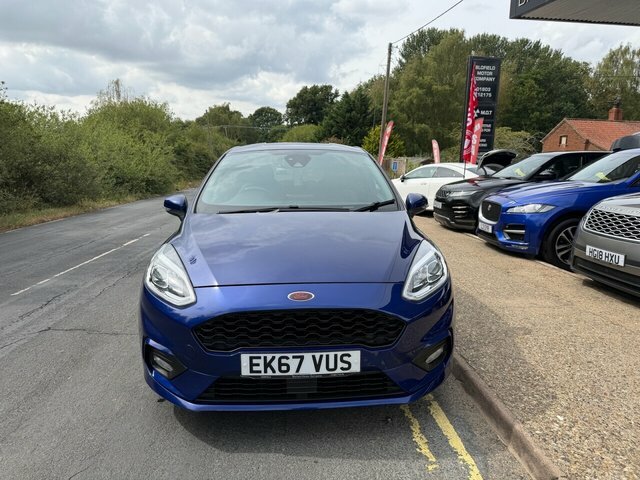 Ford Fiesta 1.0T Ecoboost St-line X Hatchback Manua EK67VUS Blue #2