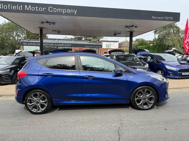 Ford Fiesta 1.0T Ecoboost St-line X Hatchback Manua EK67VUS Blue #4