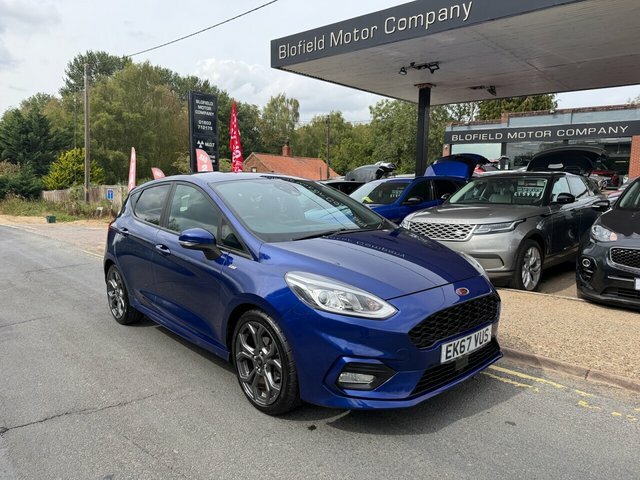 Ford Fiesta 1.0T Ecoboost St-line X Hatchback Manua EK67VUS Blue #3