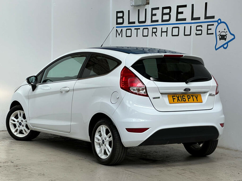 Ford Fiesta 1.0T Ecoboost Zetec White Edition Euro 6 Ss FX16PTY White #4