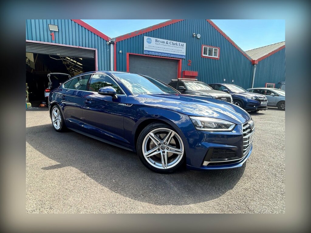 Audi A5 2.0 Tdi S Line Sportback S Tronic Quattro Euro 6 RE17KTN Blue #3