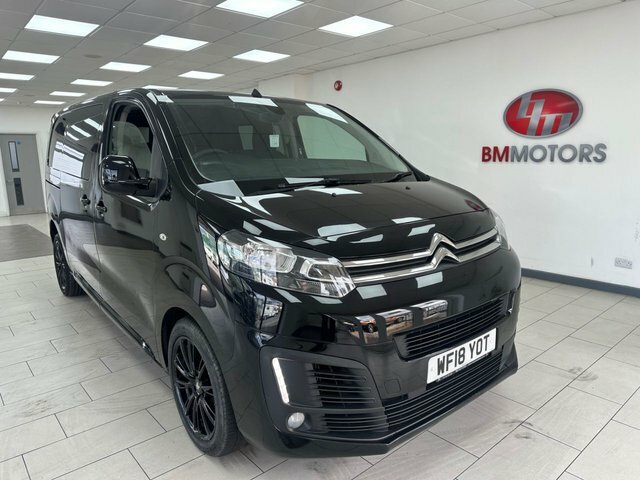 Citroen Dispatch 2.0 Bluehdi 1400 M Crew Van Double Cab 6Dr WF18YOT Black #4