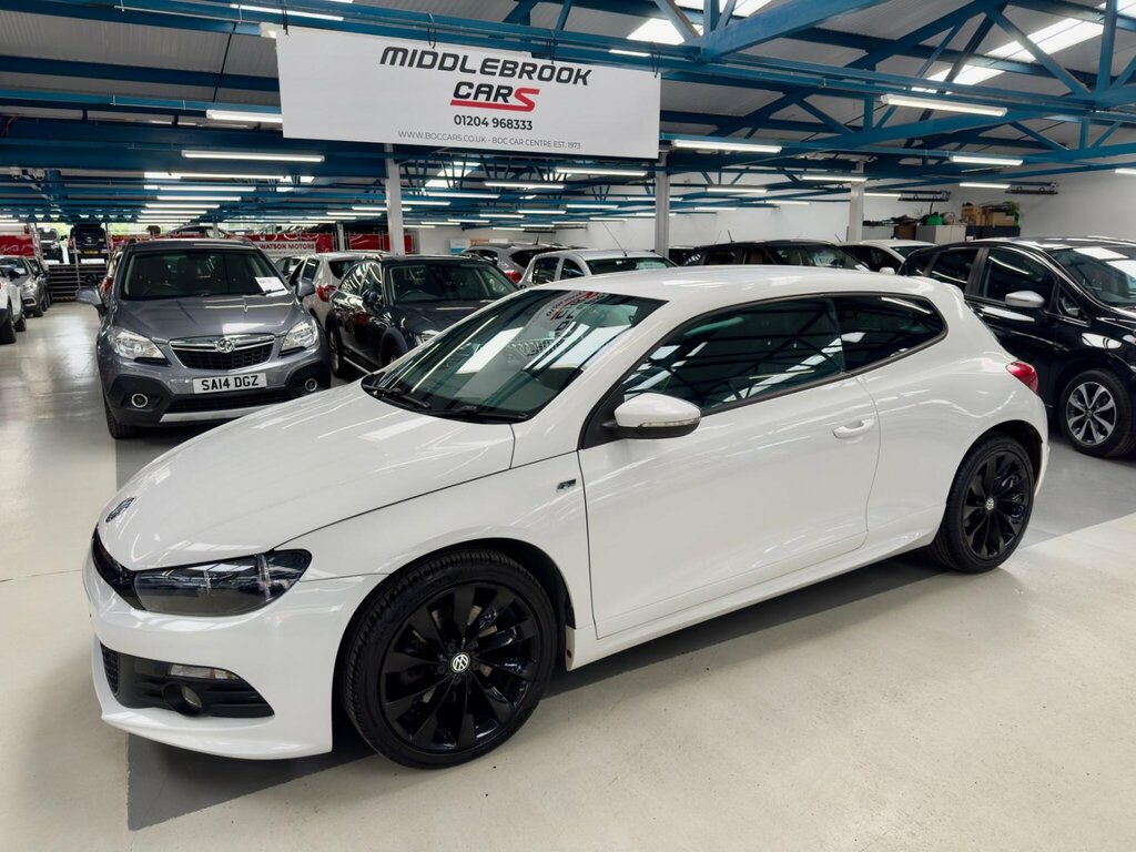Volkswagen Scirocco 2.0 Tdi R-line Euro 5 Leather, Nav White #2