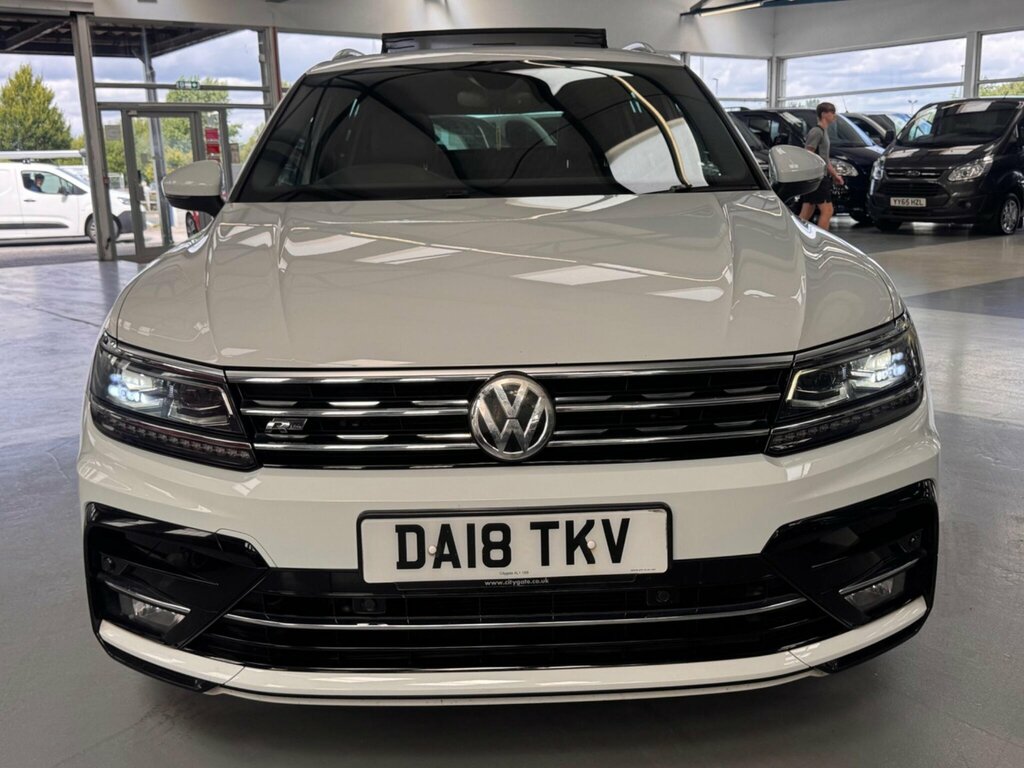 Volkswagen Tiguan 2.0 Tdi R-line Dsg Euro 6 Ss White #6