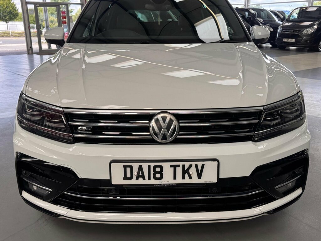 Volkswagen Tiguan 2.0 Tdi R-line Dsg Euro 6 Ss White #2