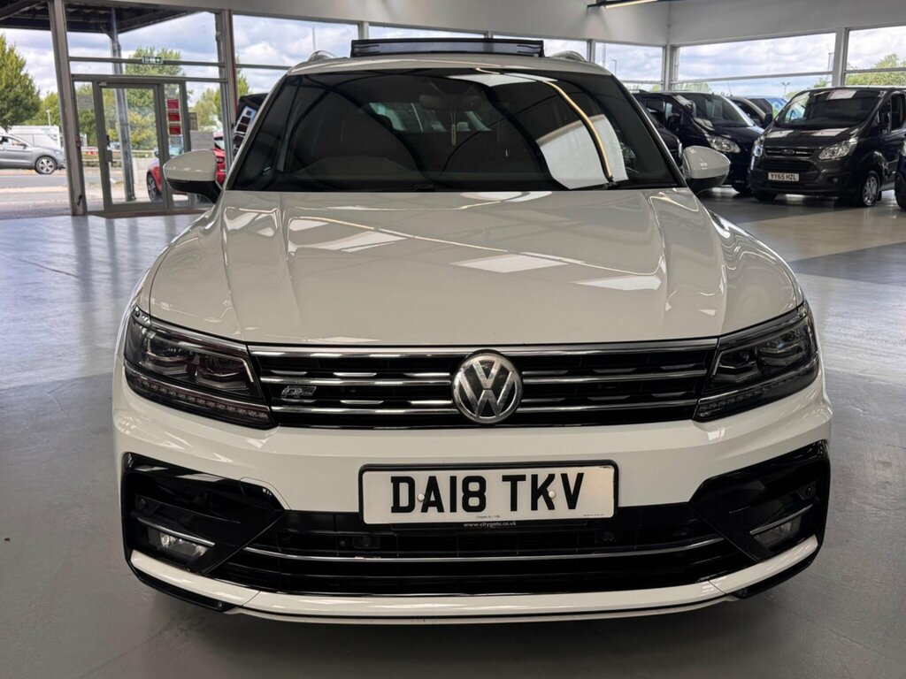 Volkswagen Tiguan 2.0 Tdi R-line Dsg Euro 6 Ss White #5
