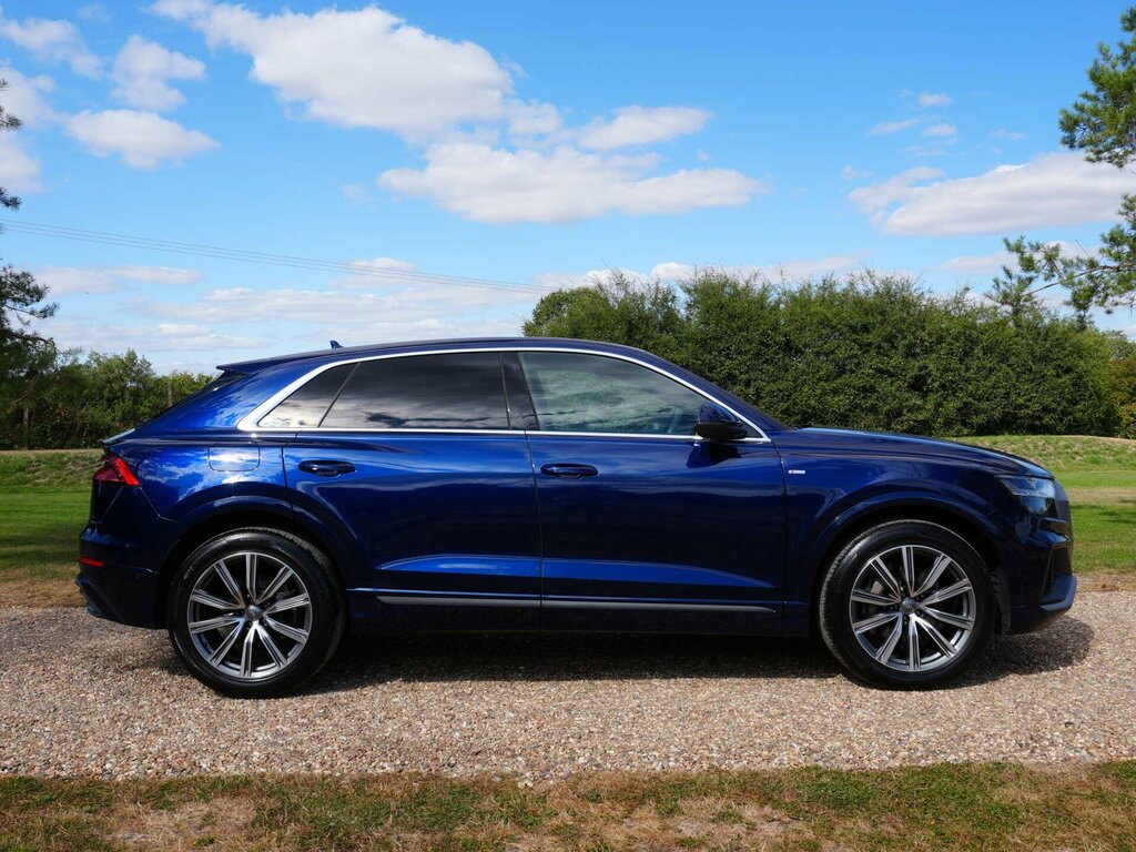 Audi Q8 3.0 Tdi V6 50 S Line Suv Tiptronic Quat PJ68USO Blue #3