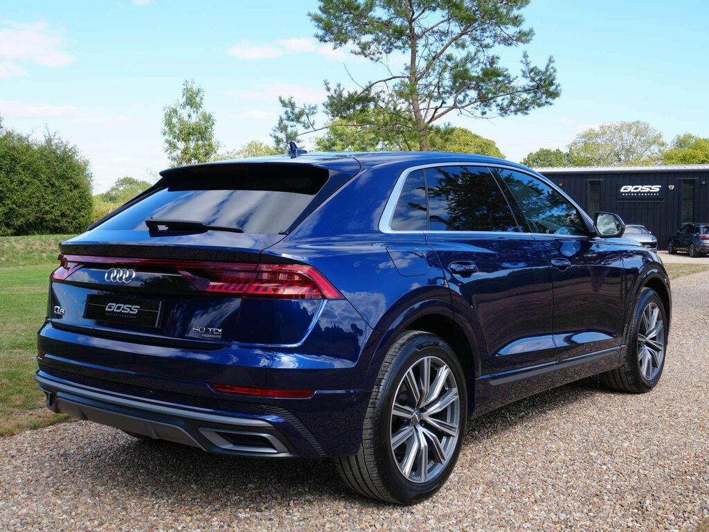 Audi Q8 3.0 Tdi V6 50 S Line Suv Tiptronic Quat PJ68USO Blue #4