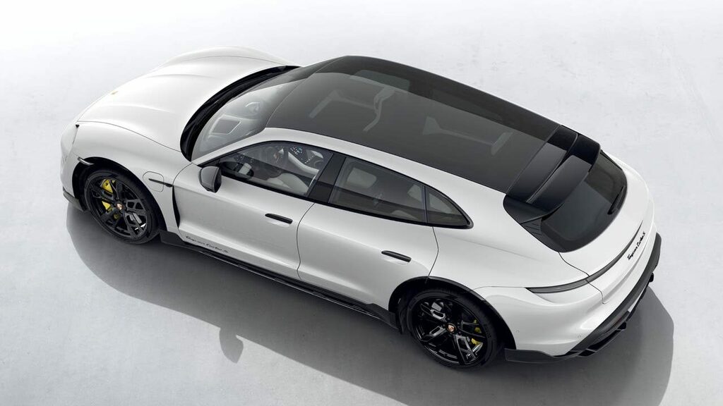 Porsche Taycan Electric White #4