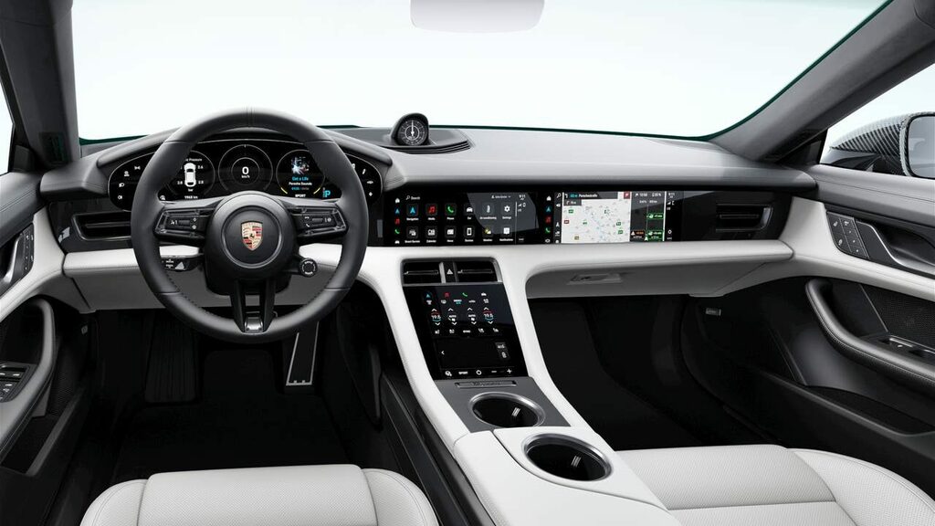 Porsche Taycan Electric White #6