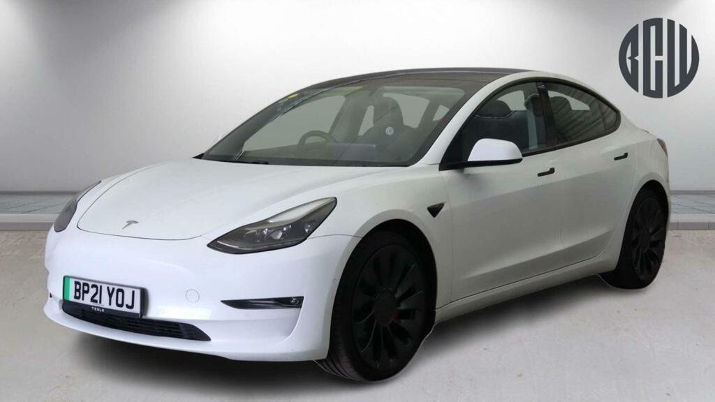 Tesla Model 3 Performance BP21YOJ White #2