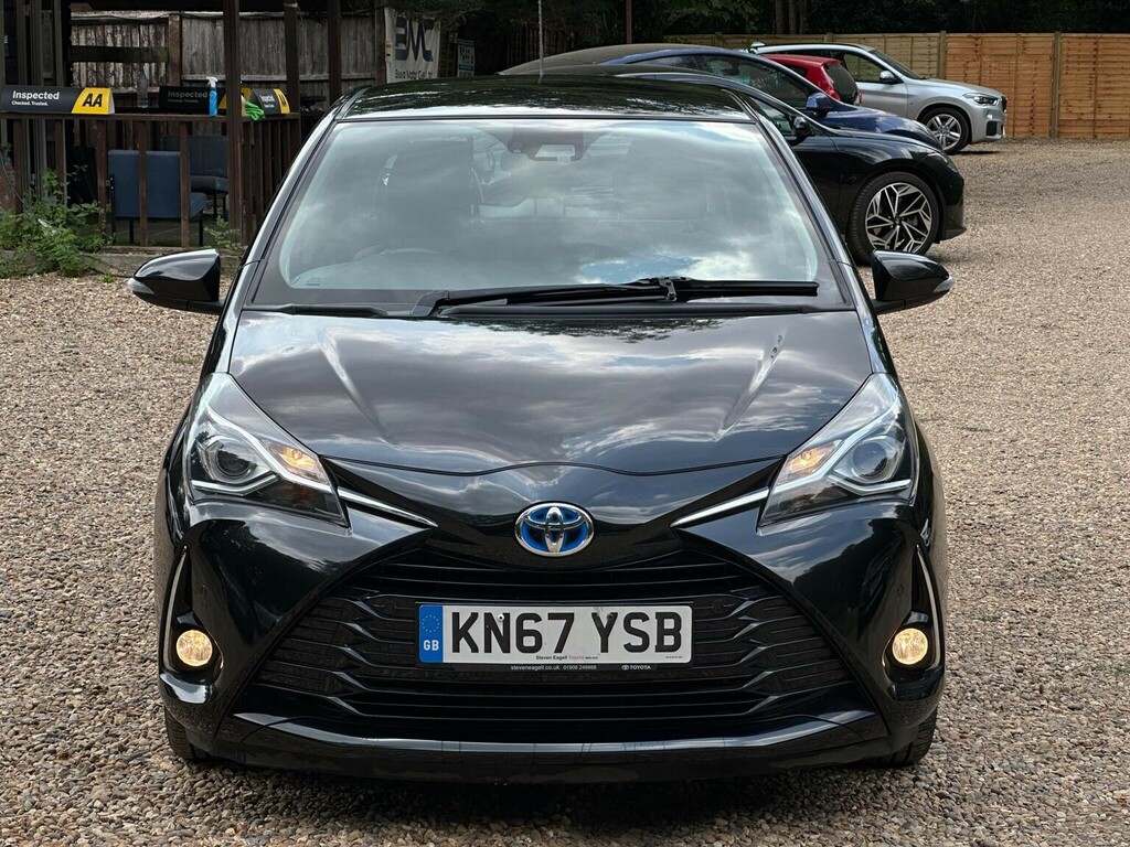 Toyota Yaris Hatchback 1.5 Vvt-h Icon Tech E-cvt Euro 6 Ss 5 KN67YSB Black #6
