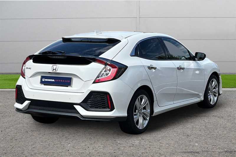 Honda Civic 1.5 Vtec Turbo Prestige Cvt White #3