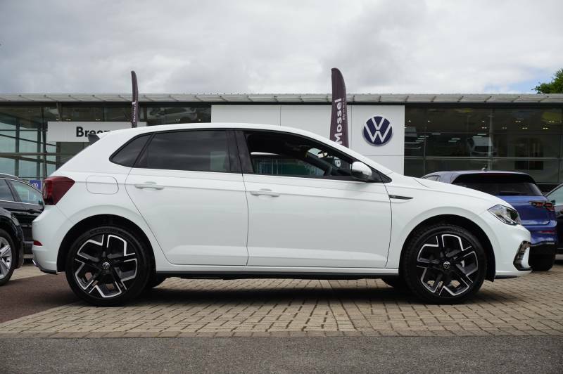 Volkswagen Polo Tsi R-line White #4
