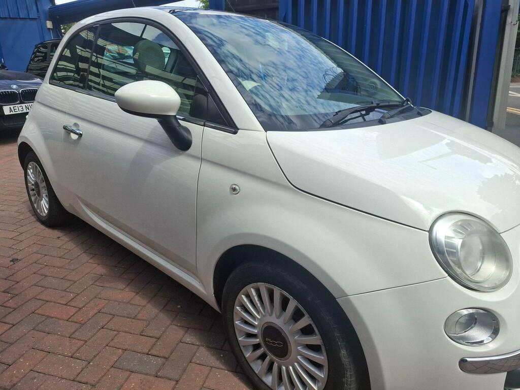 Fiat 500 Lounge White #3