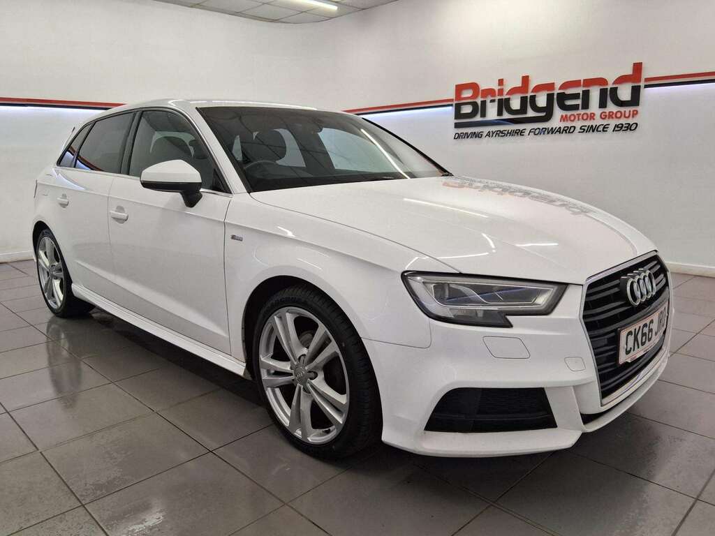Audi A3 2.0 Tdi S Line Sportback White #2