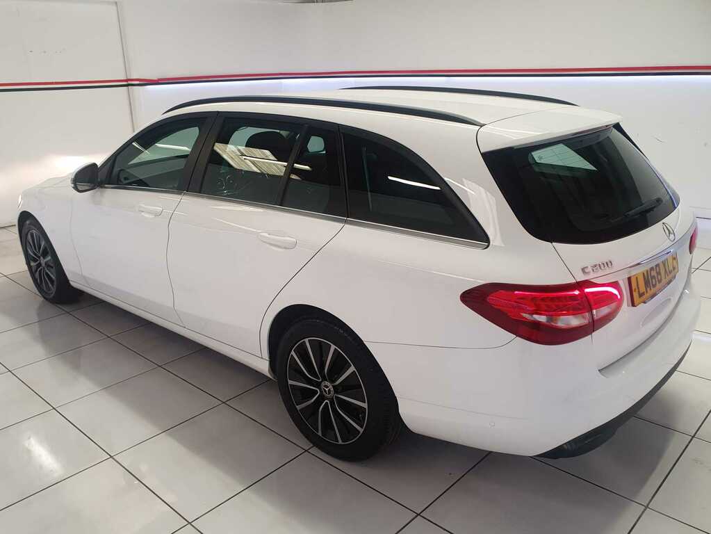 Mercedes-Benz C Class 1.5 C200 Mhev Eq Boost Se Estate White #4