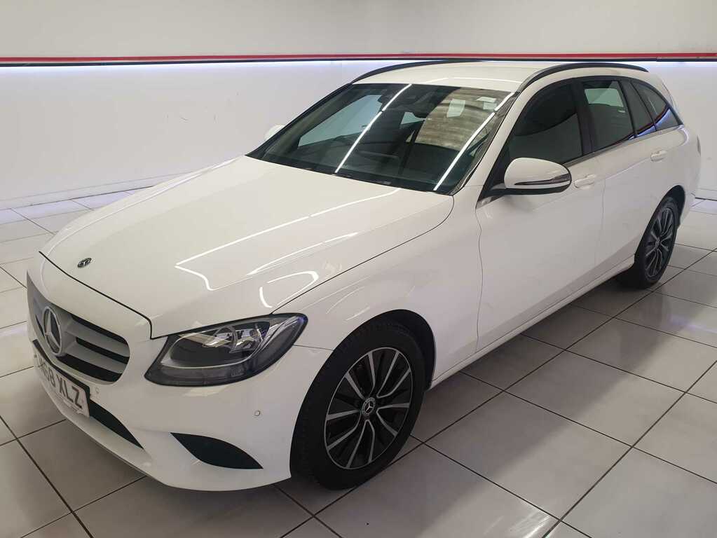 Mercedes-Benz C Class 1.5 C200 Mhev Eq Boost Se Estate White #3