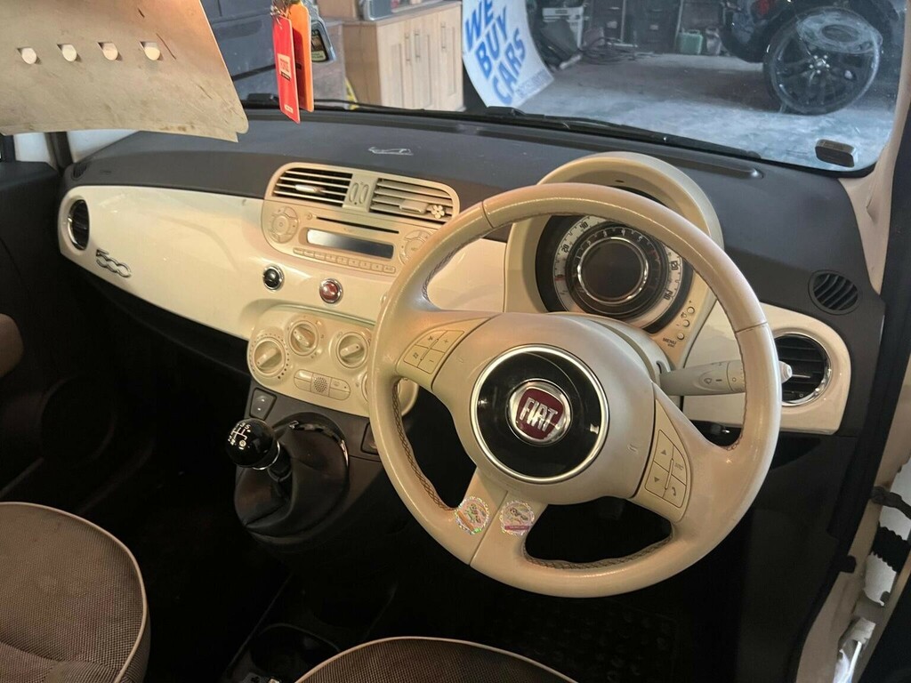 Fiat 500 1.2 Lounge Euro 5 Ss White #6