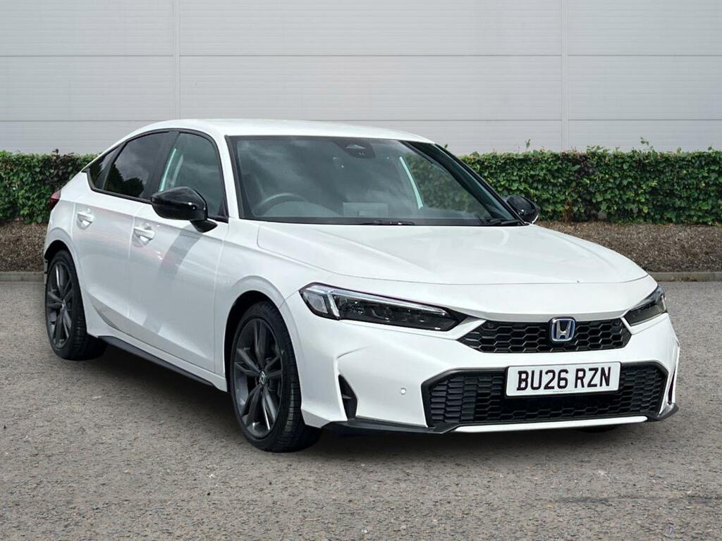 Honda Civic 2.0 H I-mmd Sport Hatchback Hybrid Ecvt BU26RZN White