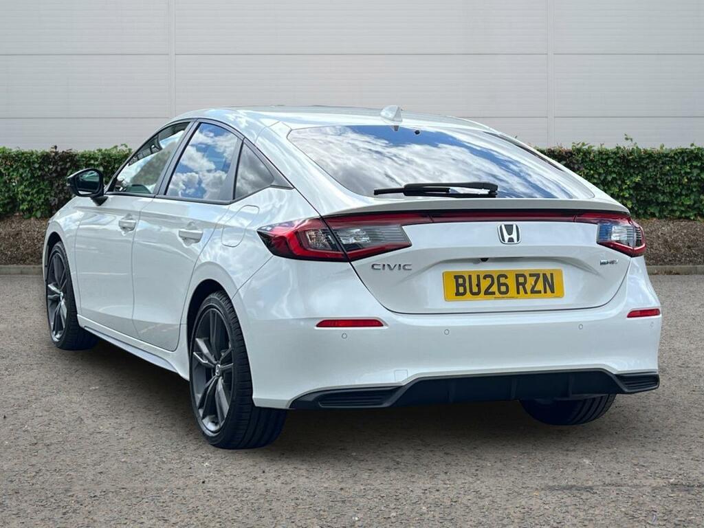 Honda Civic 2.0 H I-mmd Sport Hatchback Hybrid Ecvt BU26RZN White #3