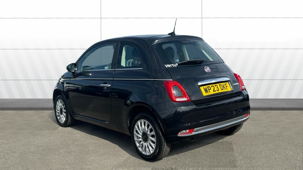 Fiat 500 Hatchback Black #2