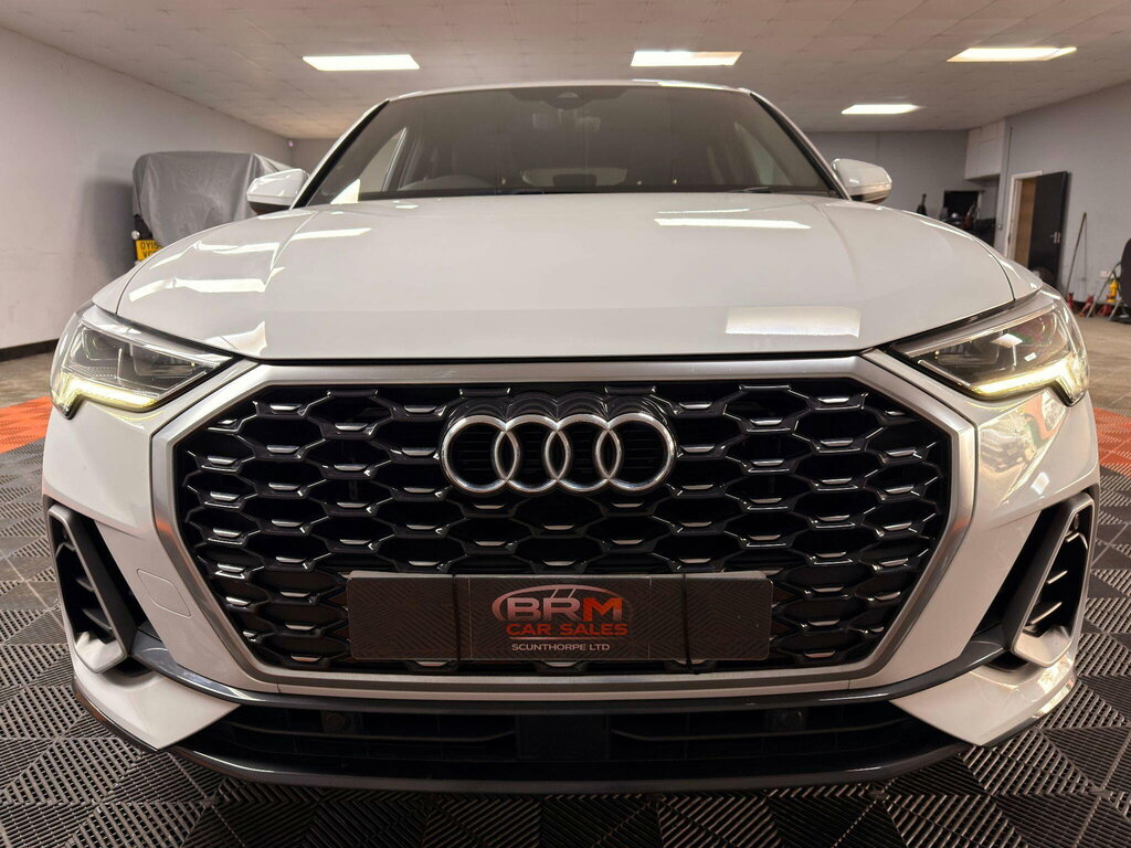 Audi Q3 2.0 Tdi 35 S Line Sportback S Tronic Euro 6 Ss White #2