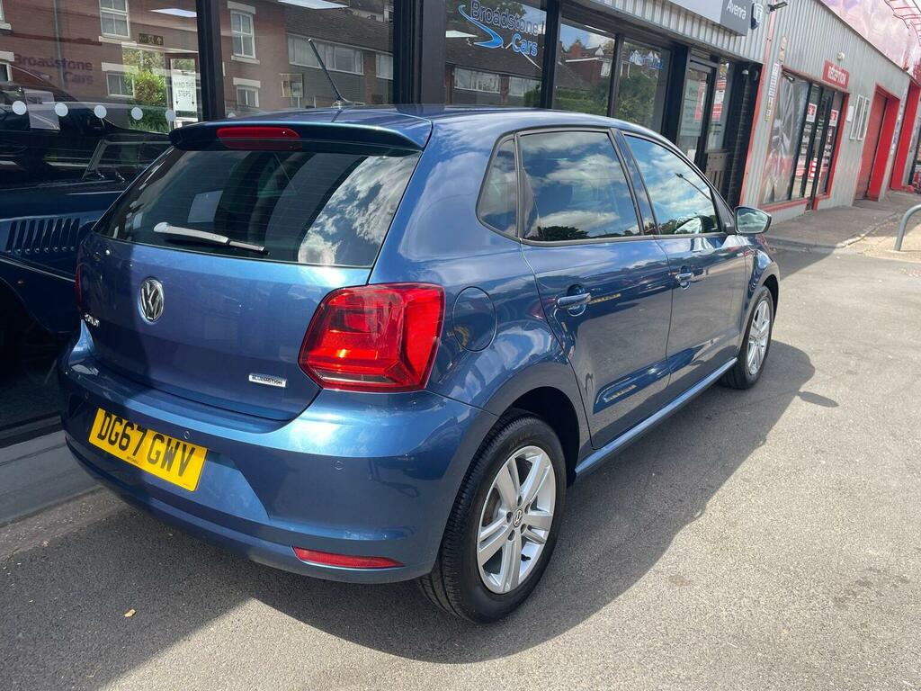 Volkswagen Polo Hatchback 1.0 Match Edition Euro 6 Ss 2017 Blue #6