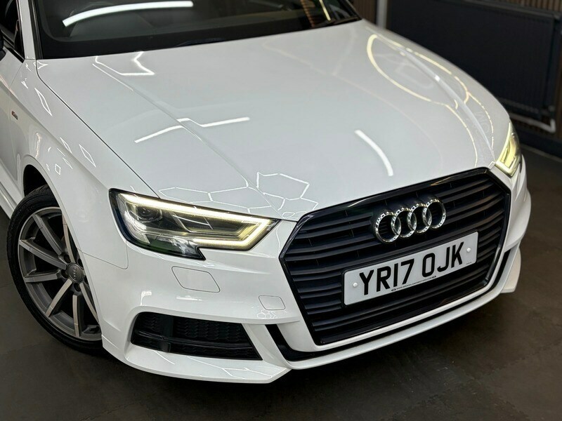 Audi A3 1.4 Tfsi S Line Black Edition 3X Services Sat N YR17OJK White #3