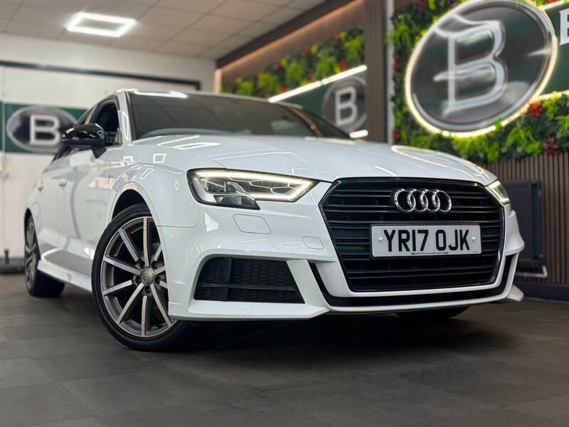 Audi A3 1.4 Tfsi S Line Black Edition 3X Services Sat N YR17OJK White #2