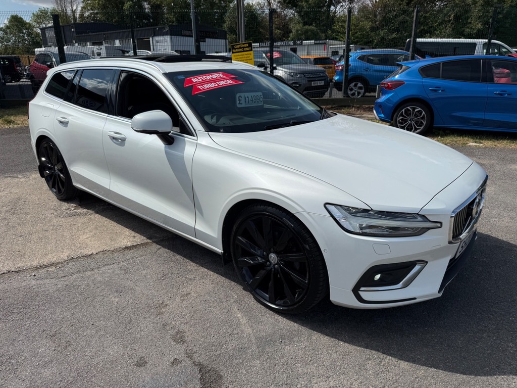 Volvo V60 2.0 D4 190 Inscription Plus White #3