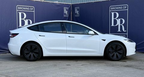 Tesla Model 3 Saloon 4dr Electric LJ74BAW White #3