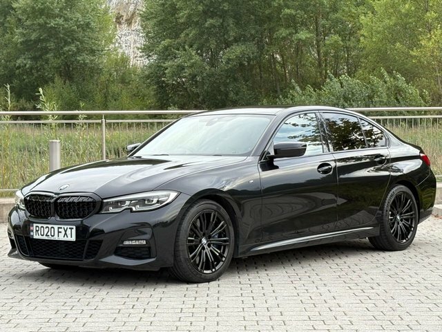 BMW 3 Series 330D M Sport Saloon Black #3