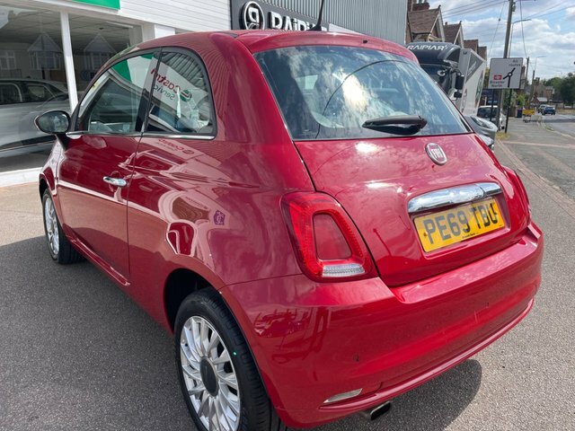 Fiat 500 2019 1.2 Lounge Hatchback Euro 6 PE69TBU Red #2