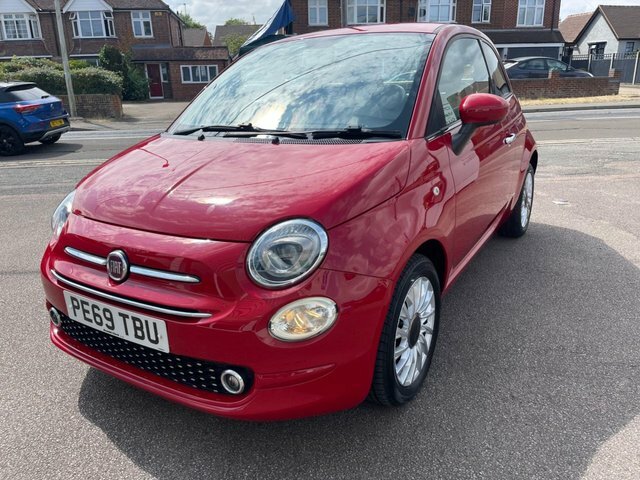 Fiat 500 2019 1.2 Lounge Hatchback Euro 6 PE69TBU Red #4