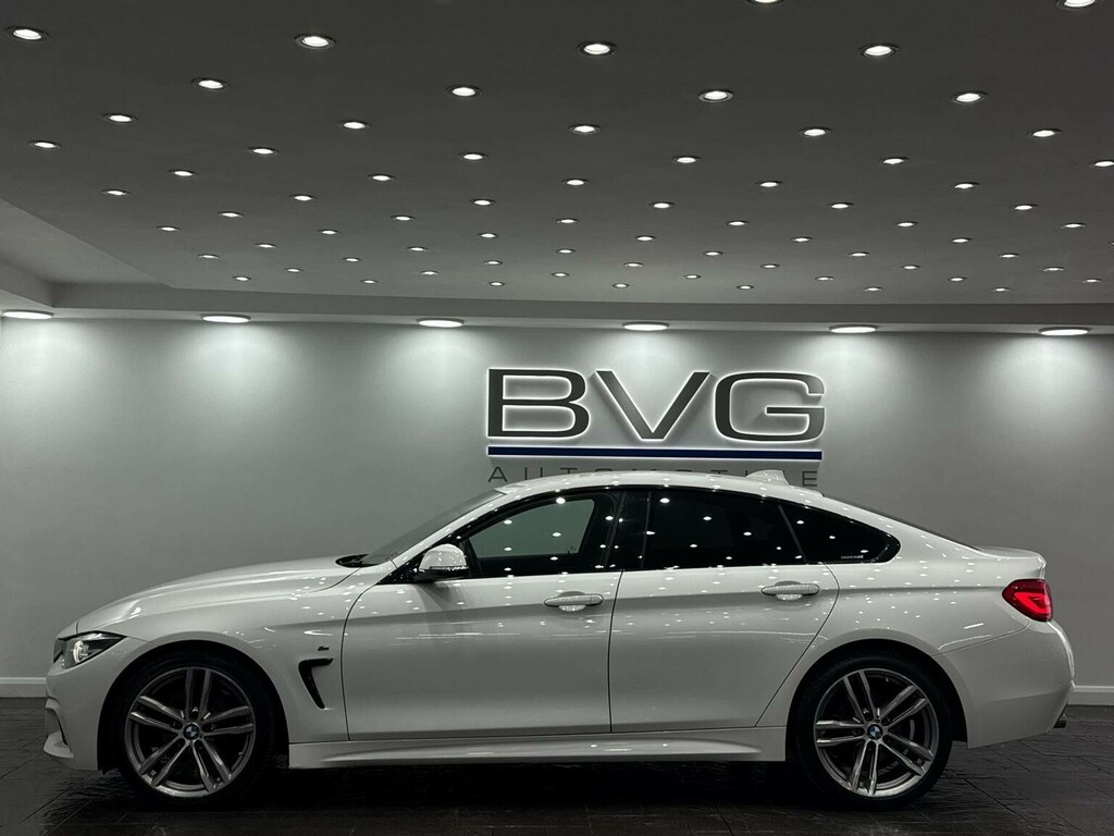 BMW 4 Series Gran Coupe Hatchback 2.0 420D M Sport Euro 6 Ss YV18AEZ White #4