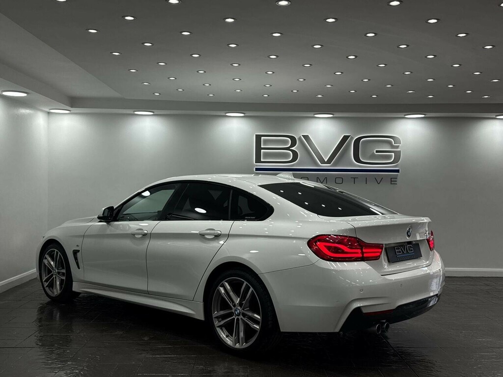 BMW 4 Series Gran Coupe Hatchback 2.0 420D M Sport Euro 6 Ss YV18AEZ White #5