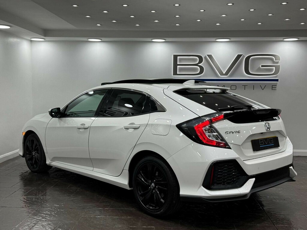 Honda Civic Hatchback 1.6 I-dtec Ex Euro 6 Ss 201 White #6