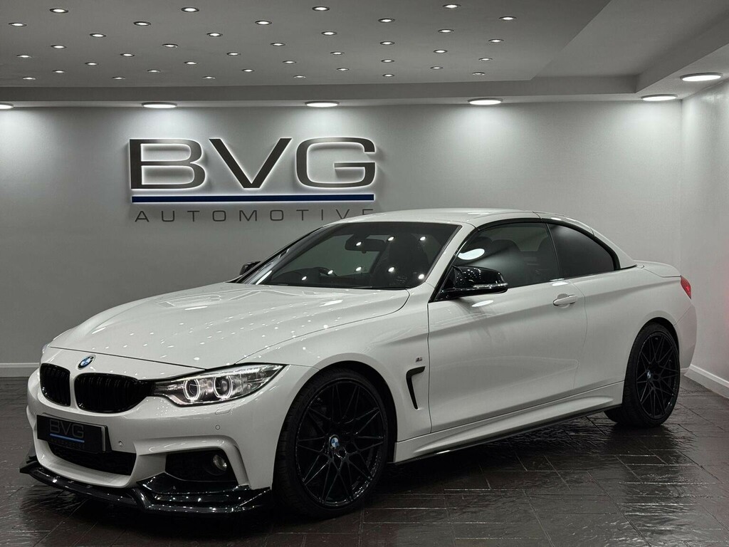 BMW 4 Series Convertible 2.0 420D M Sport Euro 6 Ss White #5