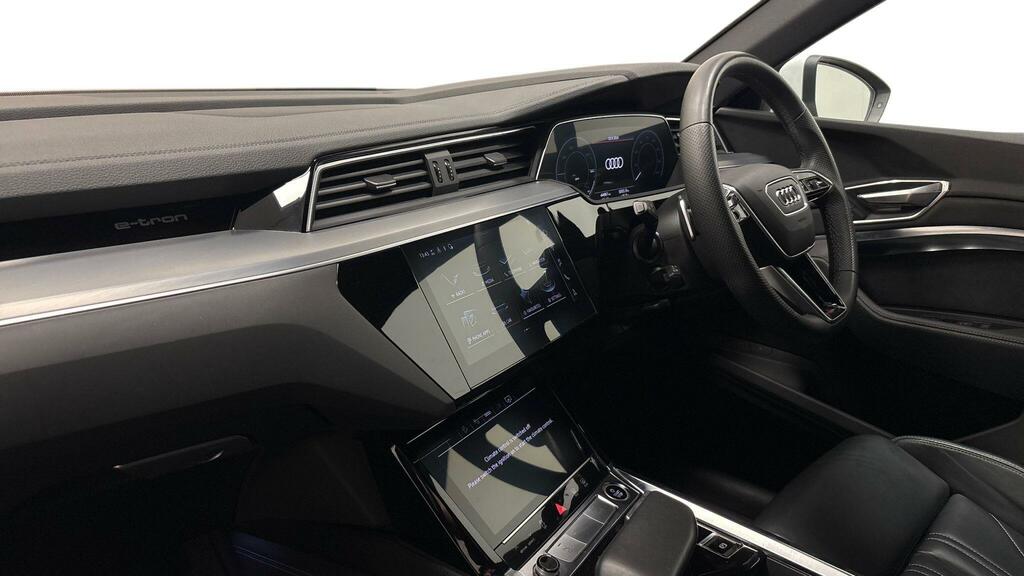 Audi Q8 e tron 55 S Line Sportback Quattro 114K White #6