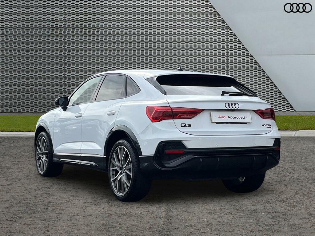 Audi Q3 2.0 Tfsi 40 Black Edition Sportback S Tronic Quatt White #2