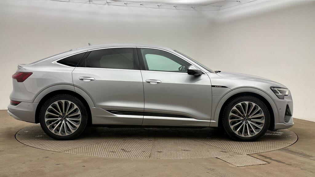Audi E-tron 55 S Line Sportback Quattro 95Kwh BK21RKZ Silver #3
