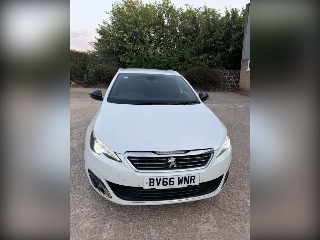 Peugeot 308 SW 2.0 Bluehdi Gt Line Euro 6 Ss White #2