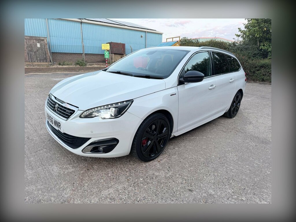 Peugeot 308 SW 2.0 Bluehdi Gt Line Euro 6 Ss White #3