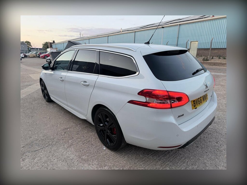 Peugeot 308 SW 2.0 Bluehdi Gt Line Euro 6 Ss White #4