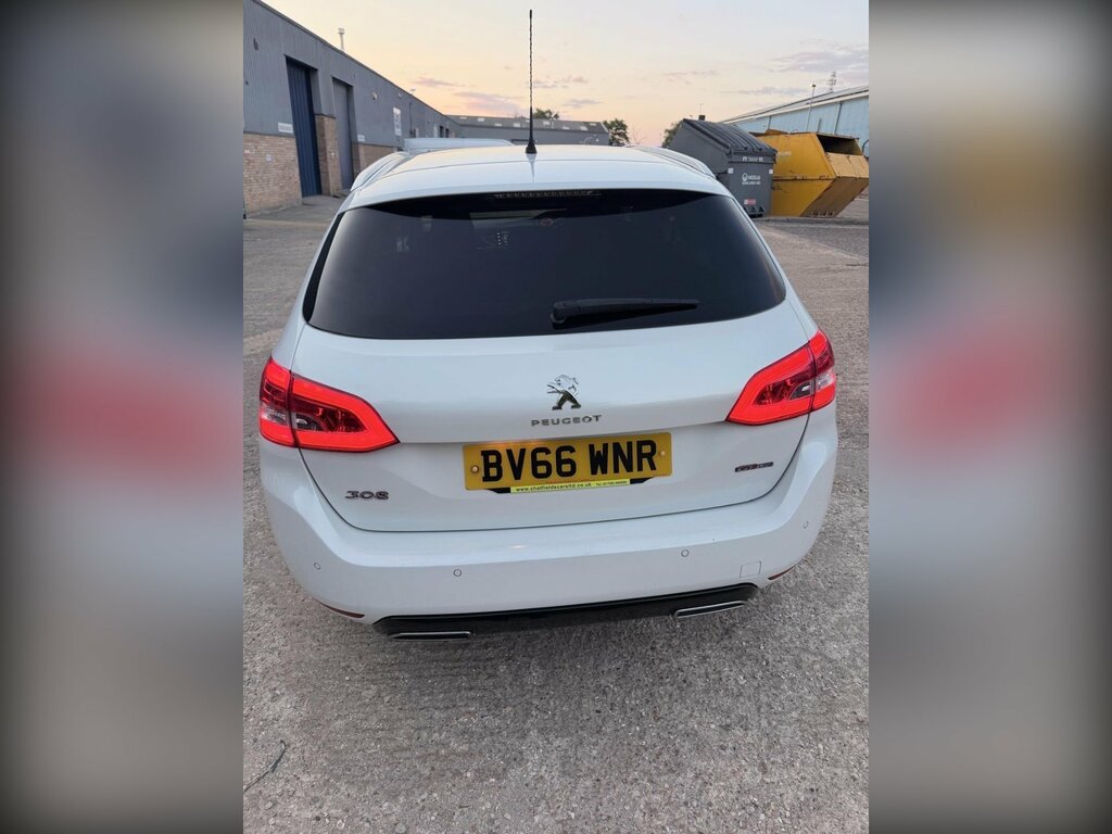 Peugeot 308 SW 2.0 Bluehdi Gt Line Euro 6 Ss White #5