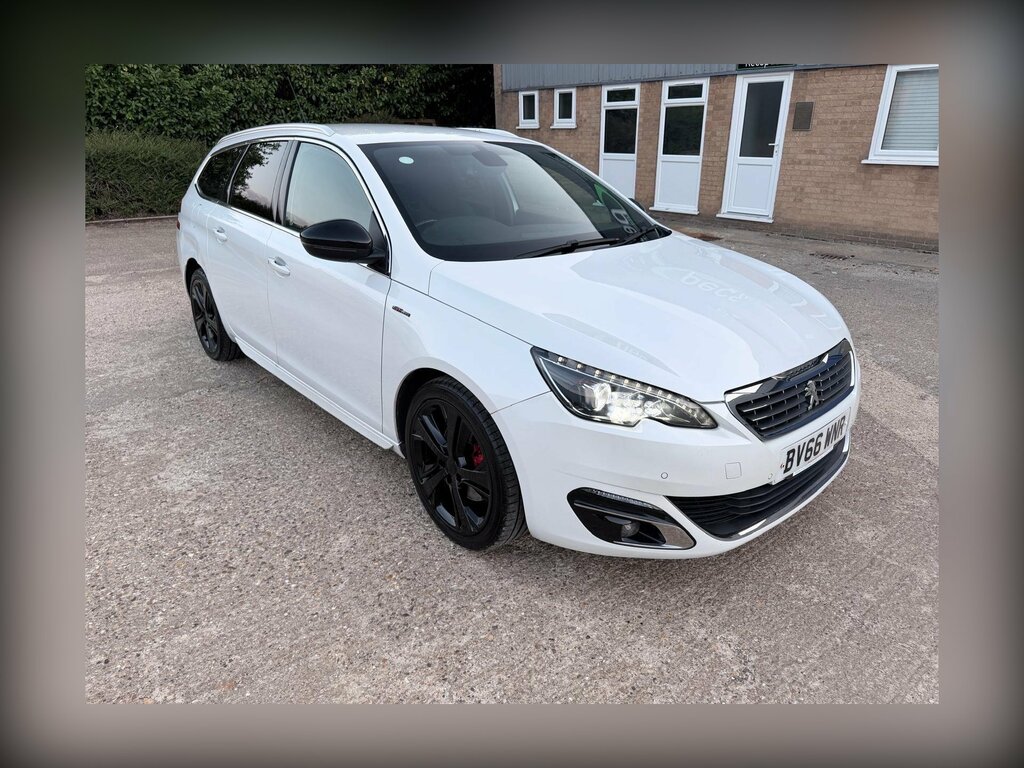 Peugeot 308 SW 2.0 Bluehdi Gt Line Euro 6 Ss White #6