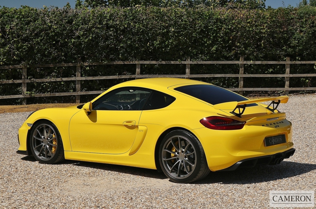 Porsche Cayman 981 Gt4 Yellow #3